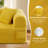 Floor Couch - 3 Seats Compression Sofa with Pillows Hybrid Sofa Pocketed Spring-782998073