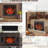Electric Fireplace With 33-Inch Insert And Detachable Trim Kit - Touch Panel Heating Option For Home Smokeless Firebox & Crackling Flame Effect Sound Adjustable Brightness 1500W Heat Power, 5018 /H