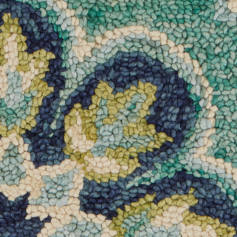 Cementon Hand Tufted Wool Rug, Round 6'