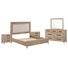 Queen Bed 2 Nightstands And Dresser With Mirror
