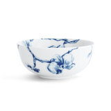 Blue Orchid Handmade Porcelain Dining Bowl