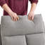 Fauteuil inclinable manuel standard de 34,3 po de largeur avec accoudoirs ergonomiques-830712590