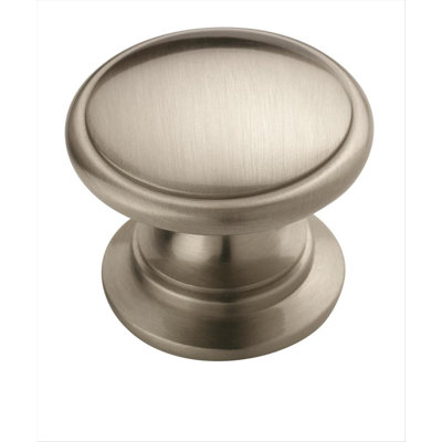 Ravino 1-1/4 inch (32mm) Diameter Satin Nickel Cabinet Knob