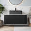 Meuble-lavabo mural simple 35,83 po avec plateau en marbre-84607153