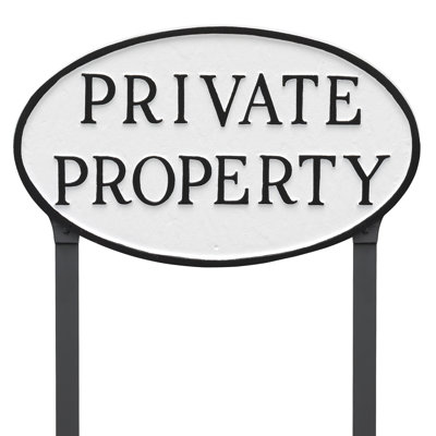 Weather Resistant Metal Garden Sign