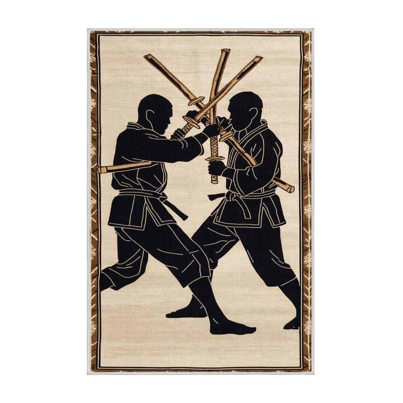  Tapis lavable Kendo Sports, Rectangulaire 2 pi x 3 pi