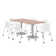 72" L Rectangular Breakroom Table and Chair Set