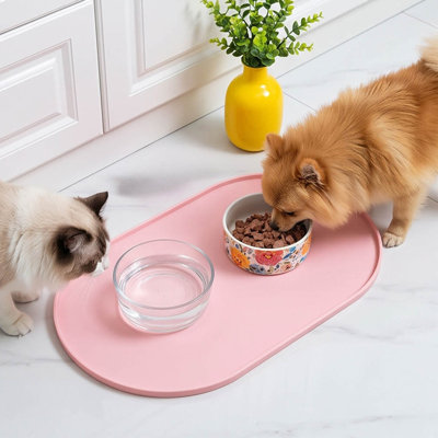 cat bowl Waterproof Feeding Mat For Dogs And Kittens Spill Guard Placemat Non Slide Bowl Pad Washable Dining Mat