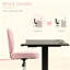 Chaise de bureau rose en forme de cœur