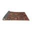 Tapis patchwork rouge / orange / noir-326976087