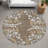 Machine Washable Indoor/Outdoor Chantille ACN2334 Floral Rug-1499198208