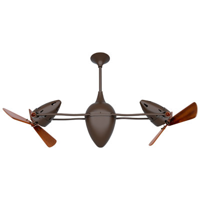 Ventilateur de plafond 6 pales 48 "avec commande murale Ar Ruthiane