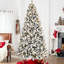 Arbre de Noël PE + PVC flocé-132793543