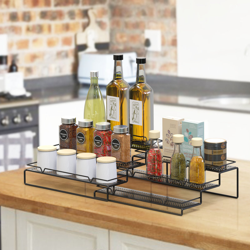 Freestanding Spice Rack with Adjustable Racks