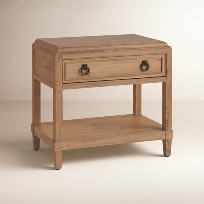 Hayes 1-Drawer Oak Nightstand