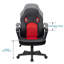 Fauteuil de jeu ergonomique PC et Racing-1483211125