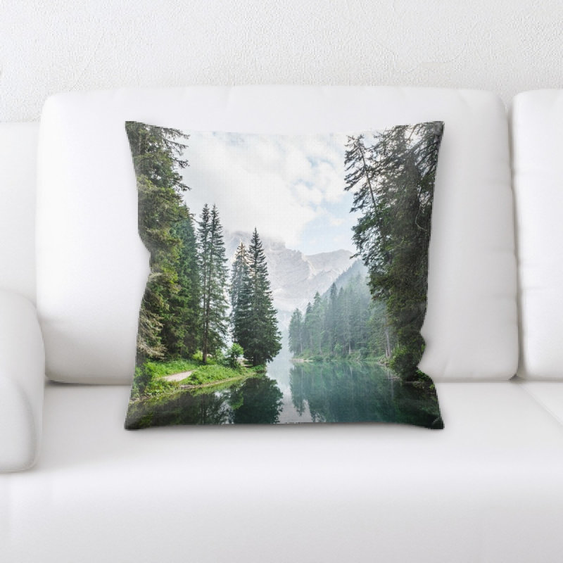 Microsuede Reversible Throw Pillow