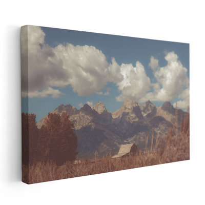 Wyoming Mountain Lazy Days - reproduction d'art sur toile