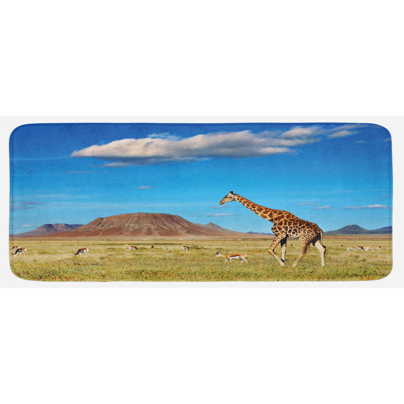 Tapis de cuisine safari