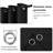 2 Thick Panels Room Darkening Blackout Curtains, Thermal Insulated Block Out Light Grommet Drapes-110070677-110070660
