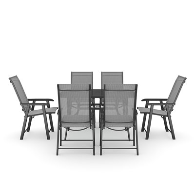 Brinley 6 - Person Patio Dining Set with Rectangular Table