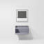 Ensemble de meuble-lavabo mural simple 30 "avec miroir Geneva-87285955-91877424
