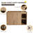 30" Wall Mounted Bathroom Vanity Base With 2 Doors And 1 Shelf