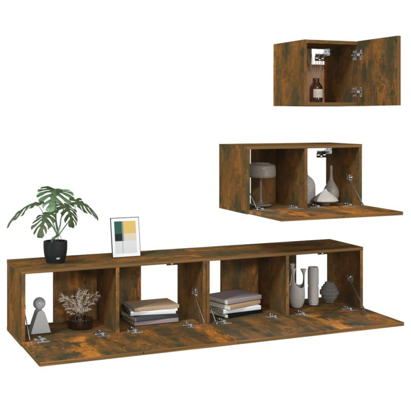 Korry TV Stand, Smoked Oak