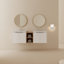 Meuble-lavabo à fermeture en douceur avec lavabo