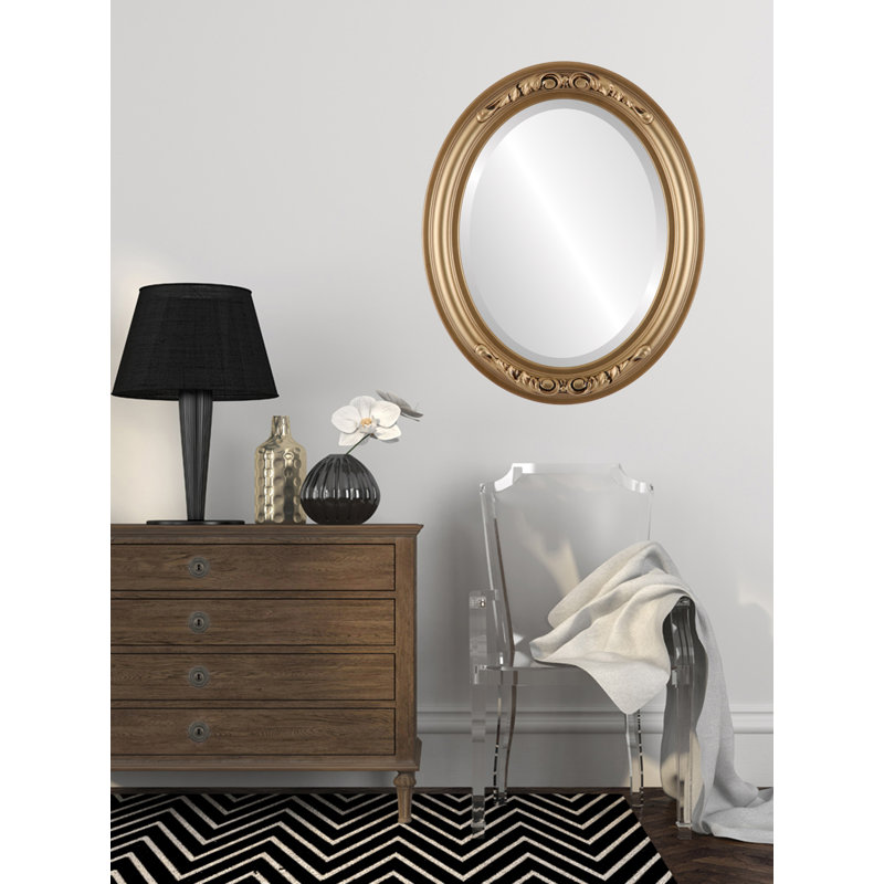 Miroir décoratif biseauté glam Winfrey, 23 po x 33 po