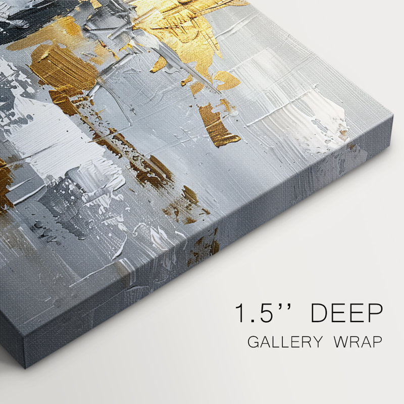 Série ABSTRACT CDL XXXVII - Toile tendue avec châssis Premium - Prêt à être accroché, H 36 po x l 24 po
