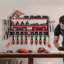 Support de rangement mural pour outils électriques 4 couches 8 supports de perceuse