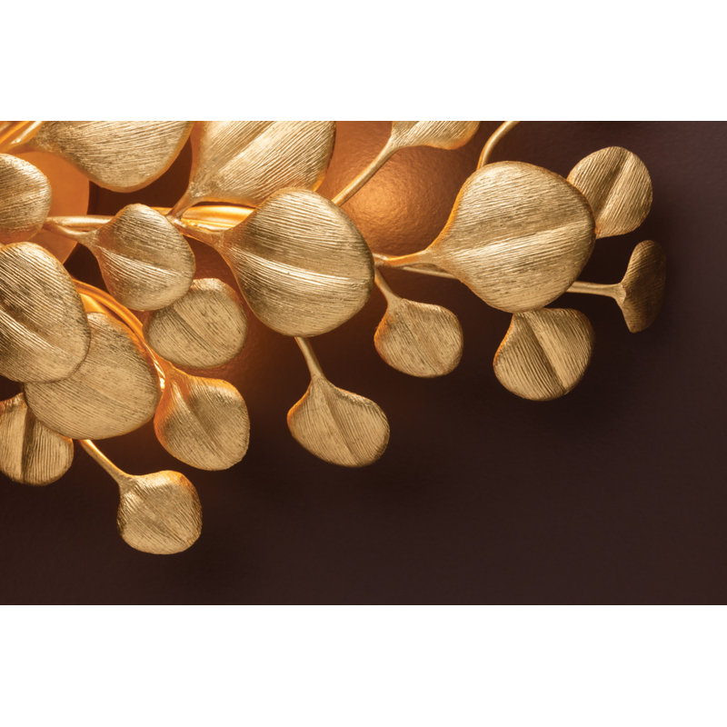 Menorca Wall Sconce in Vintage Gold Leaf