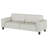 Evoke Greige Upholstered Tufted Sofa