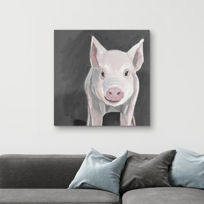 Little piglet - 32"x32" art on canvas
