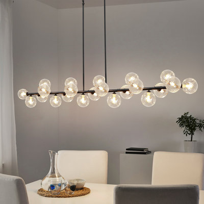 22 - Lights Mid Century Modern Chandelier Sputnik Chandeliers For Dining Room Dimmable Bubble Chandelier