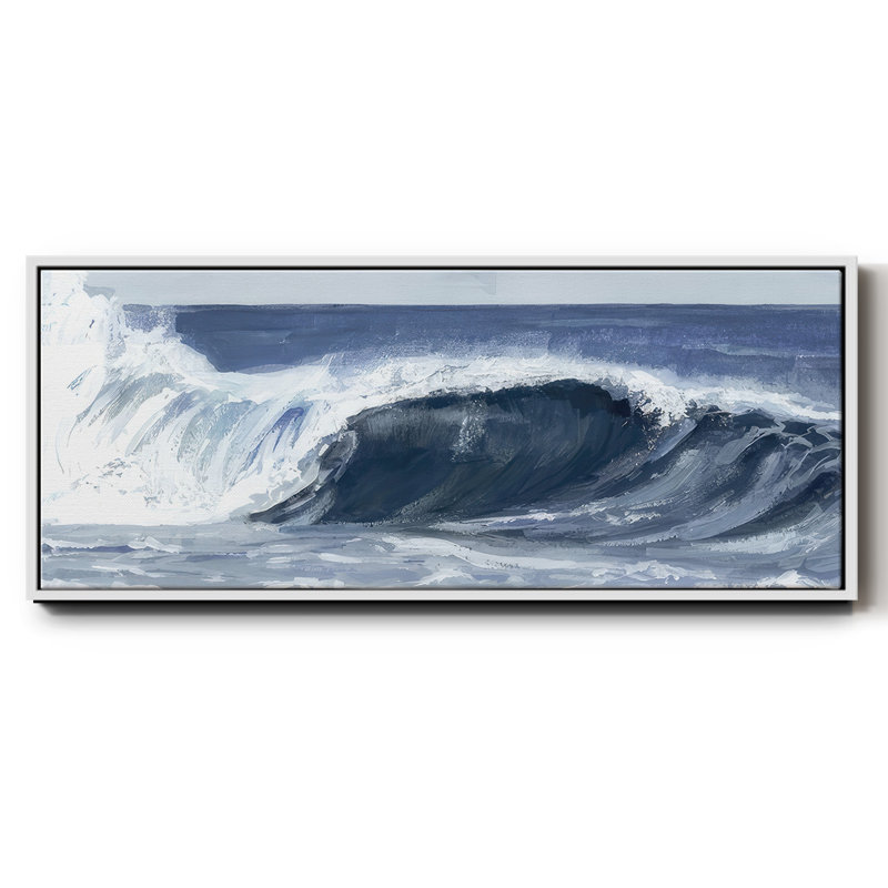 Surf Jet II - toile encadrée, Blanc, H 20 po x l 50 po x P 1,5 po