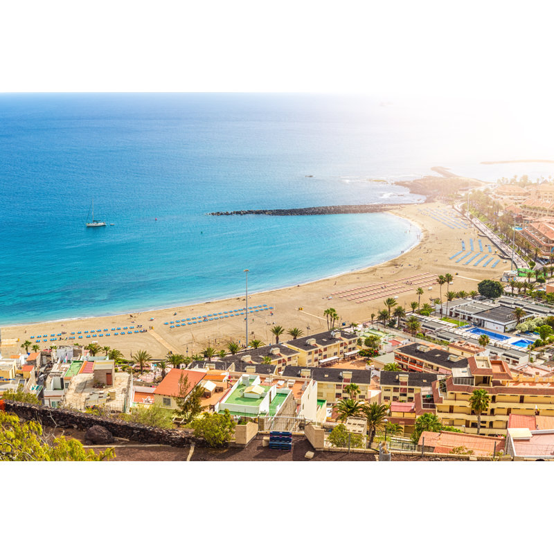 Los Cristianos à Ténériffe par Querbeet, H 12 po x l 18 po