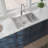 33X22x10" Stainless Steel Drop-In Kitchen Sink Single Bowl - T304 Steel, Strong And To Rust & Stains, Easy Rinse Clean, R10 Corners Material, Stain Seal, Clean With Soap, Radius Design