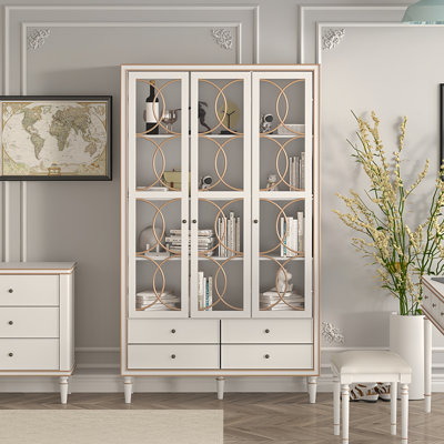 American-style Light Luxury Design Display Cabinet
