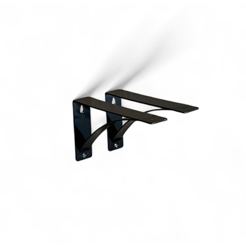Support en L Harmony avec courbe, H 5 po x l 1,50 po x P 10 po