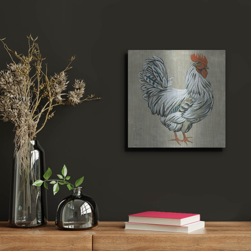«Roost 3» par Chariklia Zarris, art mural en métal, H 12 po x l 12 po