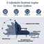 Fauteuil convertible 3-en-1 pliant pour canapé-lit - Dossier réglable à 5 positions avec coussin, canapé-lit compact pour salon, chambre à coucher et bureau (bleu)