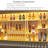 Wall Mounted Wine Rack Metal Frame Artificial Wood-105513013