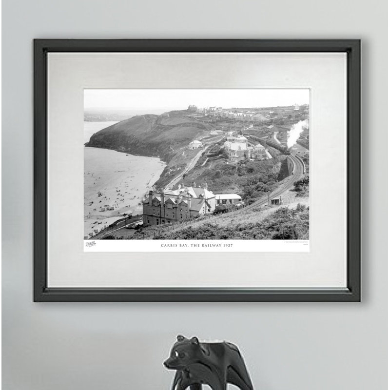 Carbis Bay, The Railway 1927 - Single Picture Frame Print, 60cm H x 80cm W x 2.3cm D