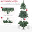 5.91' H Lighted Artificial Pine Christmas Tree