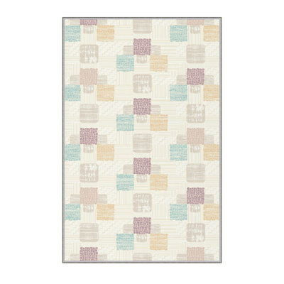 Tapis d'entrée de qualité supérieure - 3,3 x 9,8 pi, 100% polyester, hauteur de velours de 0,3 po | Antibactérien, antidérapant, dessous lavable à la machine | Impression 3D numérique, durable et facile à nettoyer, idéale pour la décoration intérieure