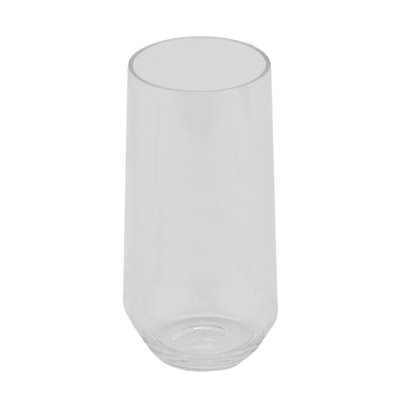 GET Via BPA-Free Break-REsistant Plastic Beverage Pint Glasses, Clear (Set of 12)