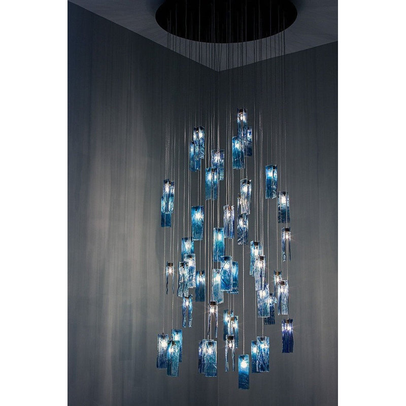 Fellin Dimmable Rectangle Chandelier, Matte Black