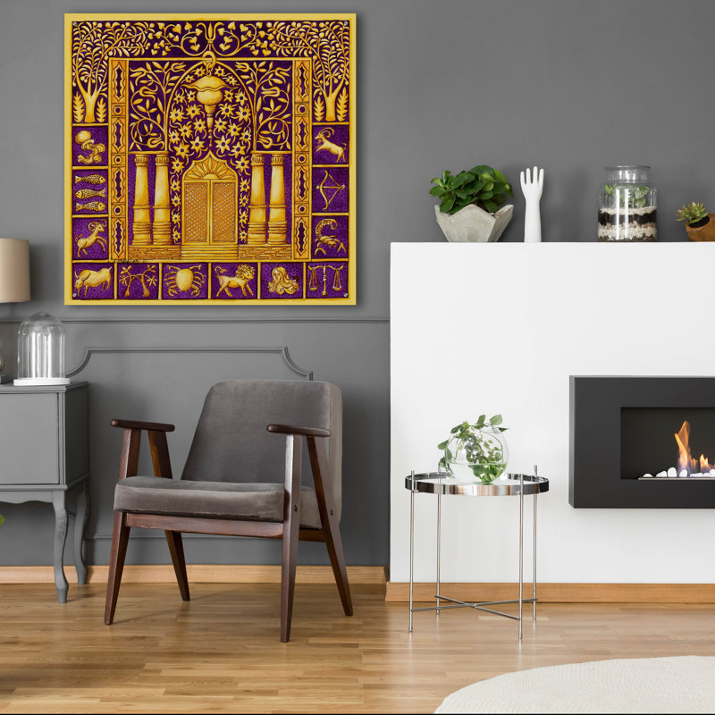 Art mural en verre Astoria Grand, H 36 po x l 36 po x P 0,2 po